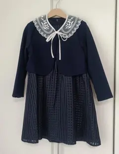 【美品】グリーンレーベルリラクシング フォーマル ワンピース 入学 120