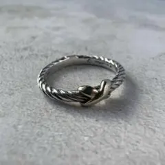 Old Tiffany ダブル フック＆アイ 925 14K コンビ バングル - メルカリ