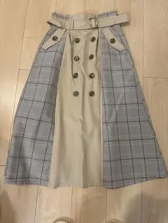 グレー トレンチコート