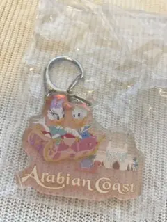 ディズニーリゾート限定 アラビアンコースト キーチェーン ドナルド＆デイジー