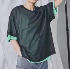 Niko and…メッシュレイヤードTシャツ