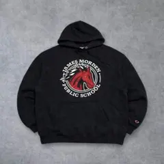 ヤ*ス様 Champion スウェット パーカー 馬 カレッジ系 プルオーバー