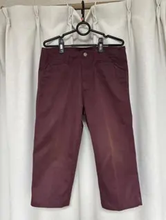 BEN DAVIS クロップドパンツ ボルドー