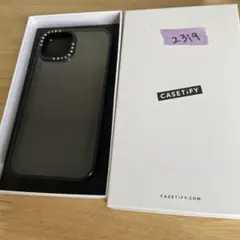 CASETiFY コンパクト iPhone 15 ケース クリア ブラック