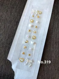 【まとめ割りあり】耳つぼジュエリー✩ハート　リボン　小ぶり　ストーン