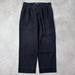 ポロバイラルフローレン W34 ポロチノ 古着 90s チノパン 黒 20709のサムネイル