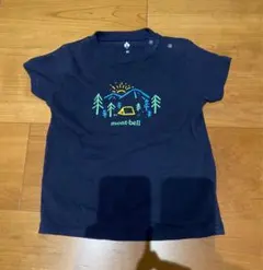 モンベル　mont-bell 半袖Tシャツ　90cm ネイビー　綿100%のサムネイル