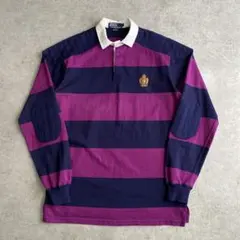 好配色 80s ポロ ラルフローレン クレスト ラガーシャツ USA製 L
