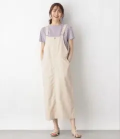 GLOBAL WORK グローバルワーク ワンピース　フレンチリネンジャンスカ