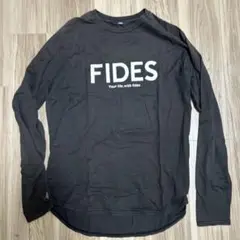 FIDES ブラック ロングスリーブ Tシャツ L