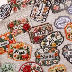 【124】シール ステッカー ボタニカル 4種 紙もの コラージュ まとめ売り