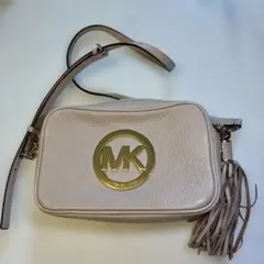 マイケルコースMichael Kors ピンクベージュ ショルダーバッグ