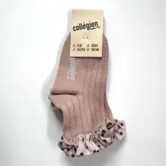 【新品未使用】collegienコレジアン靴下 ピンク21/23