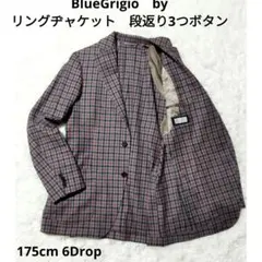 BlueGrigio　by リングヂャケット　段返り3つボタンアンコンジャケット