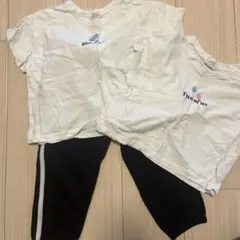 monmimi 韓国子ども服　ズボン　Tシャツ2枚　3点セット