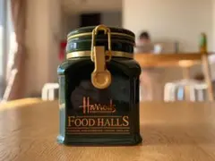 (激レア)Harrods ハロッズ　陶器製紅茶キャニスター大型グリーンのサムネイル
