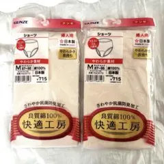 グンゼ 快適工房 GUNZE 女性用ショーツ 婦人用ショーツ M 2枚セットのサムネイル