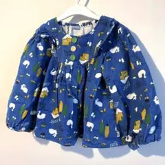 バースデイで購入 女児ブラウス 110cm レトロ柄