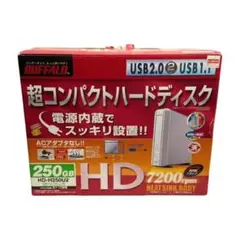 BUFFALO HD-H250U2 250GB 外付けハードディスク