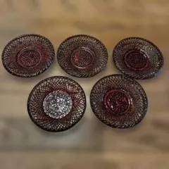 藍胎漆器　らんたい漆器　茶托5客揃　伝統工芸品