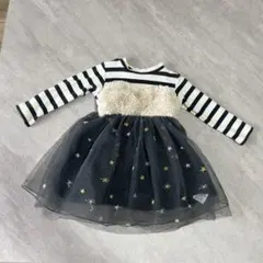 ストライプ柄ワンピース　BREEZE 星の刺繍入り