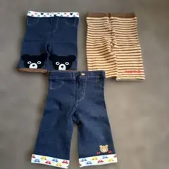 ミキハウス　ホットビスケッツ　ダブルビー　90センチ　スパッツ