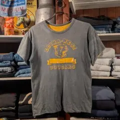 70s Champion バータグ 両面ナンバリングTシャツ L グリーン - メルカリ
