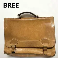 BREE/ブリー　ヌメ革　レザー バッグ　ショルダー リュック 3way 茶のサムネイル