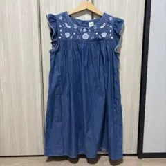 GAP デニムワンピース　刺繍のサムネイル