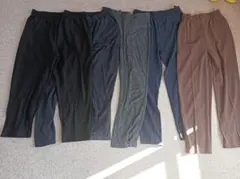 大きいサイズ　ウエストゴムパンツ　５枚セット