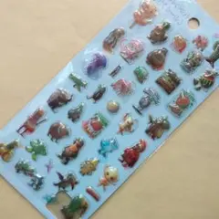 イタリアンブレインロット　立体シール　3Dシール　☆ブルー　☆シール14枚つき！