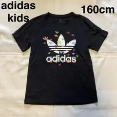 アディダス adidas キッズ Tシャツ 160cm ブラック