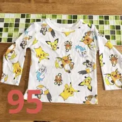 ポケットモンスター ピカチュウ 長袖ロンT 95 薄手 ライチュウ