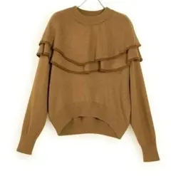 【Bab】ビッグラッフルカラーニット ブラウン Freeサイズ タグ無し 未使用