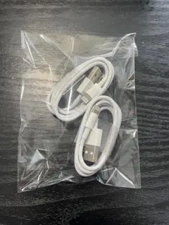 USB充電ケーブル 2本セット ホワイト