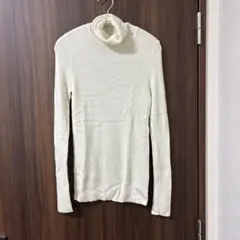 UNIQLO エクストラファインメリノリブタートルネックニット M