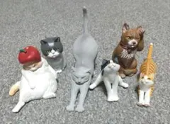 猫 ネコ フィギュア 6体セット