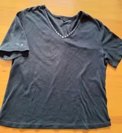 VALENZA SPORTS　Tシャツ 半袖 黒 ラインストーンのサムネイル