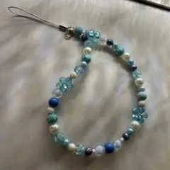 青色のストラップ♡꙼̈