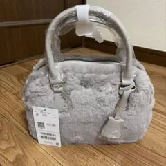 グレー ファー ショルダーバッグ