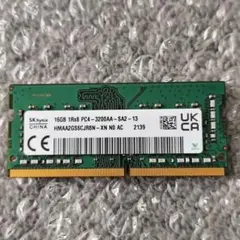 ②16GB PC4-3200AAノートPC用メモリ SKhinix製