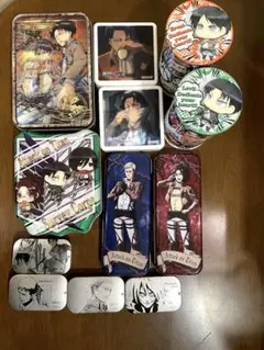 進撃の巨人 缶ケース プラスチックケース まとめ売り