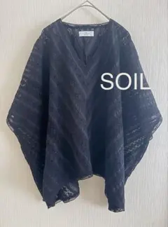 美品　定価27500円　soil ソイル　レースポンチョのサムネイル