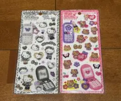 【正規品】ハローキティ 平成はっぴーフォン　日焼けキティ　ギャルキティ　シール