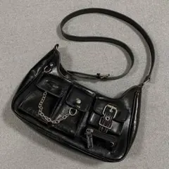 archive gimmick leather shoulderbag y2k - メルカリ