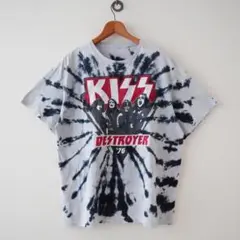 【即発】美品 KISS キッス　半袖Tシャツ　バンT　タイダイ　XL 1629