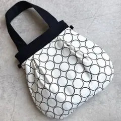 ハンドメイド　グラニーバッグ　バルーンバッグ　トートバッグ　ショルダー　ドット