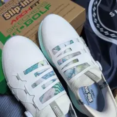 スケッチャーズ　ゴルフシューズ ホワイト　小さめ