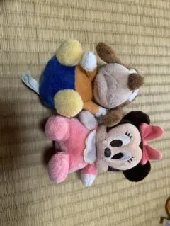 【ディズニー】ベビーミニー＆ベビーデール ぬいぐるみマスコット 2体セット