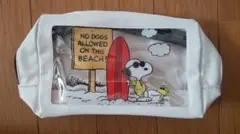 美品★スヌーピー★SNOOPY★ビーチデザイン★ポーチ★大容量★小物入れ★収納